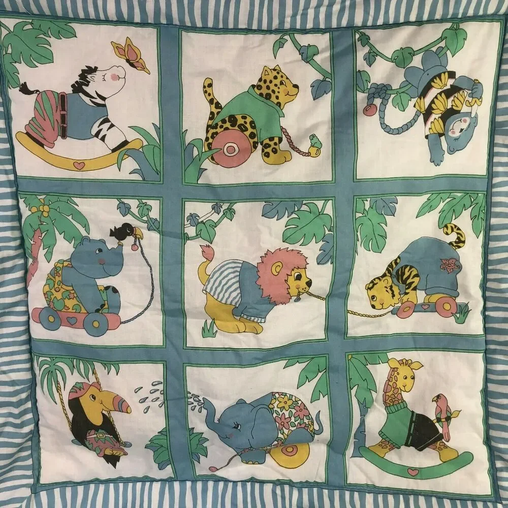 Playskool Comforter‎ Vintage Baby Blanket 40